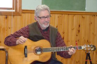 Historical musician Joe Grant of Denbigh at the Barrie hall in Cloyne